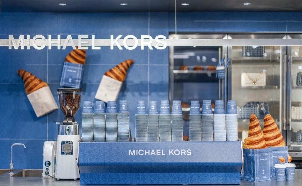MICHAEL KORS collaborated with Shanghai-based artisan bakery BAsDBAN for a Denim Pop-Up Bakery in April 2024. Photo: MICHAEL KORS